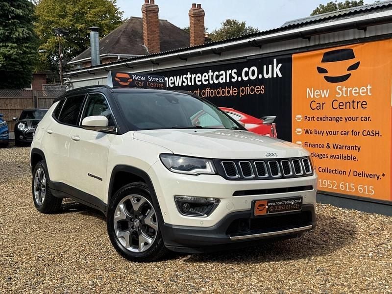 White/black Used 2019 Jeep Compass Limited SUV | £10,784 (Fair price) - Image 1/3