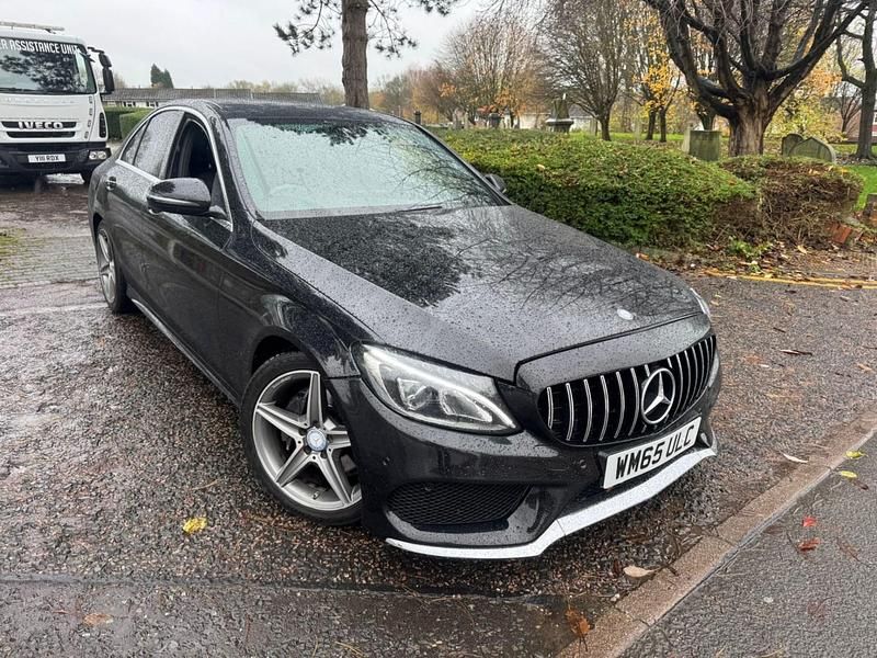 Black Used 2016 Mercedes C220 AMG line Sedan | £9,995 (Good price) - Image 1/4