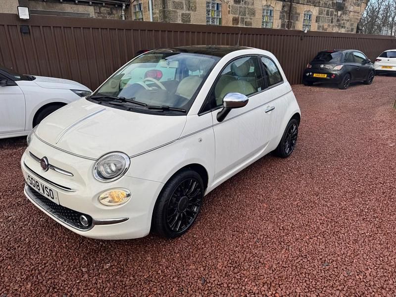 Used Fiat 500 Collezione 69 HP (50 kW) 2018 White Hatchback