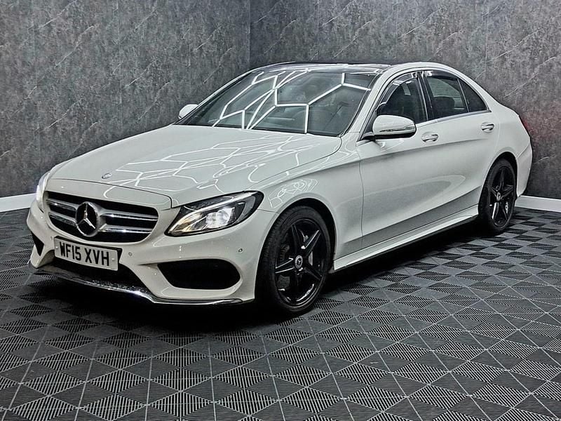 Used Mercedes C250 AMG Line Premium Plus 204 HP (150 kW) 2015 White Sedan