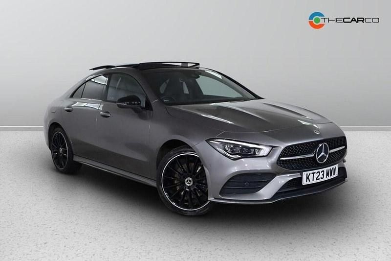 Grey Used 2023 Mercedes CLA250e AMG line Sedan | £24,975 (Fair price) - Image 1/3