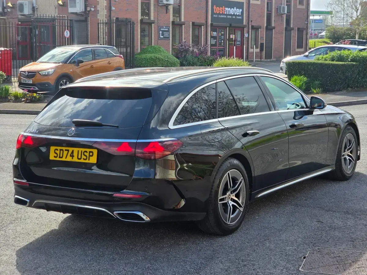 Used Mercedes E220 AMG line 2024 Black Estate