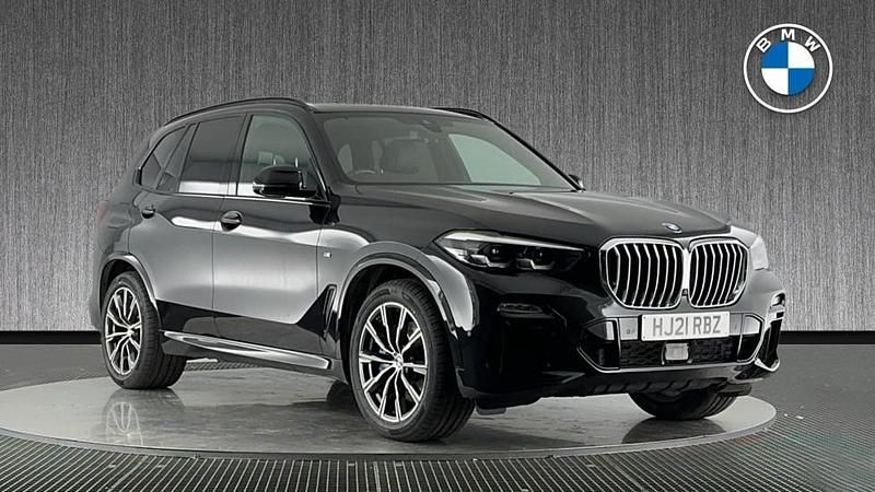 Black sapphire Used 2021 BMW X5 M Sport SUV | £38,499 (Good price) - Image 1/3