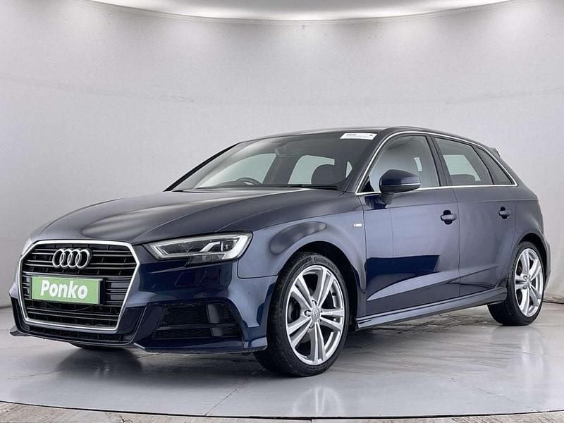 Used Audi A3 Sportback S-Line 110 HP (80 kW) 2018 Blue Hatchback