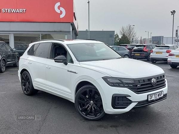 White Used 2021 VW Touareg Black Edition SUV | £33,990 (Good price) - Image 1/4