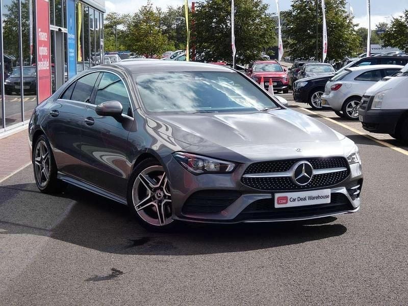 Grey Used 2019 Mercedes CLA200 AMG line Coupe | £17,890 (Good price) - Image 1/4