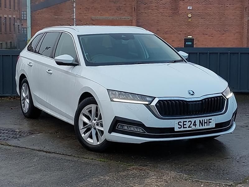 White Used 2024 Skoda Octavia SE L Estate | £23,998 (Expensive) - Image 1/4