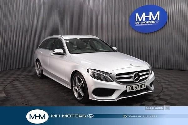 Silver Used 2017 Mercedes C220 AMG line Estate | £14,950 (Fair price) - Image 1/4