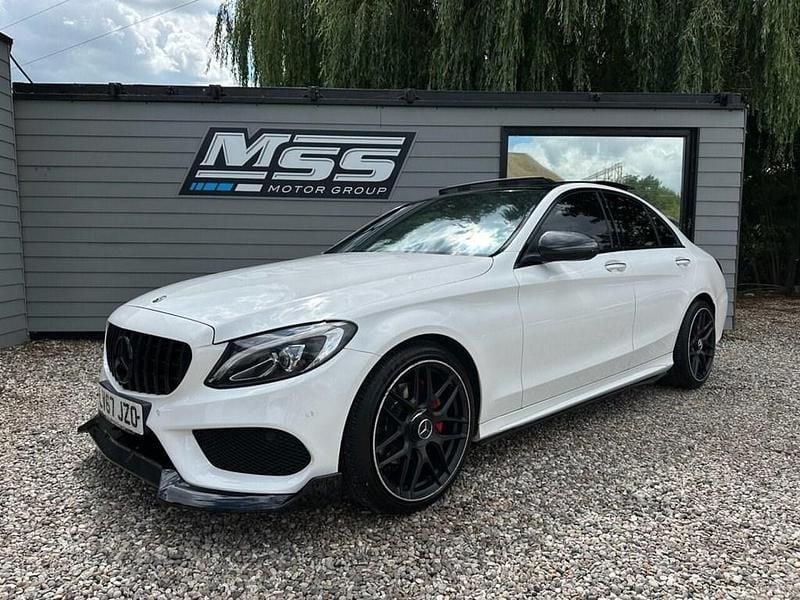 White Used 2017 Mercedes C200 AMG Line Premium Sedan | £14,895 (Fair price) - Image 1/4