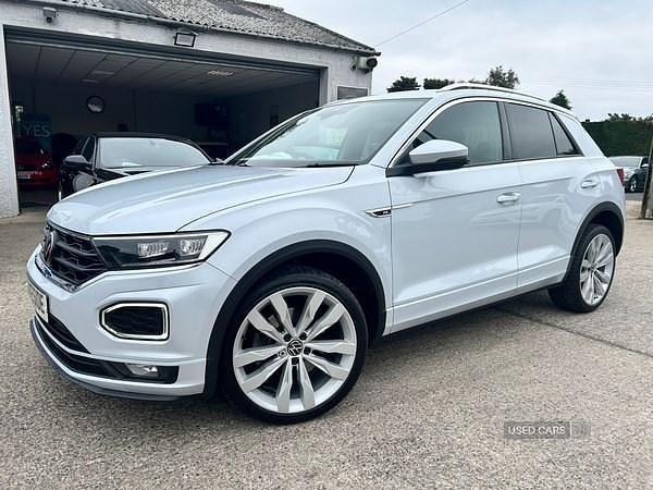Silver Used 2021 VW T-Roc R-line SUV | £19,995 (Fair price) - Image 1/4