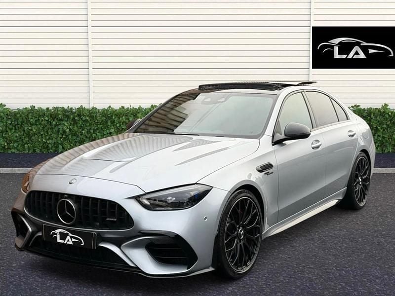 Silver Used 2025 Mercedes C63S AMG Edition Sedan | £74,995 (A bit pricey) - Image 1/4