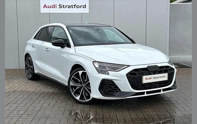 White Used 2025 Audi S3 Black Edition Hatchback | £46,950 - Image 1/4