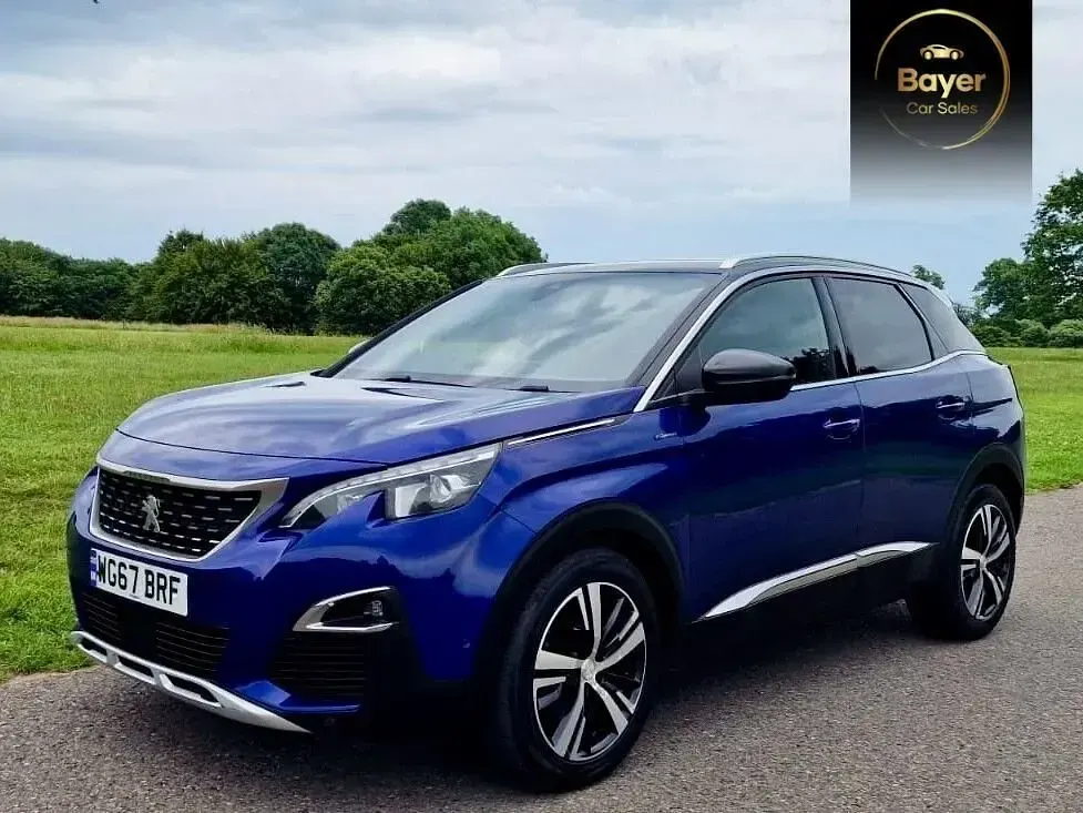 Used Peugeot 3008 GT-line 130 HP (95 kW) 2017 Blue SUV