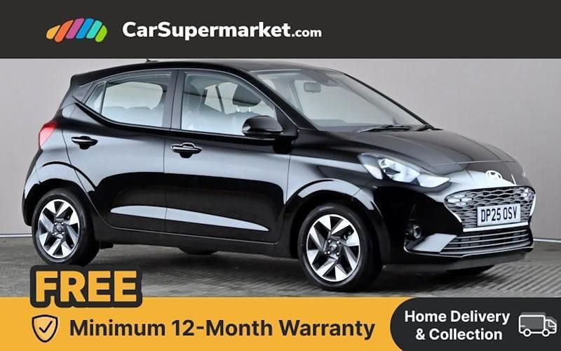 Black New 2025 Hyundai i10 Advanced Hatchback | £15,676 (Fair price) - Image 1/4