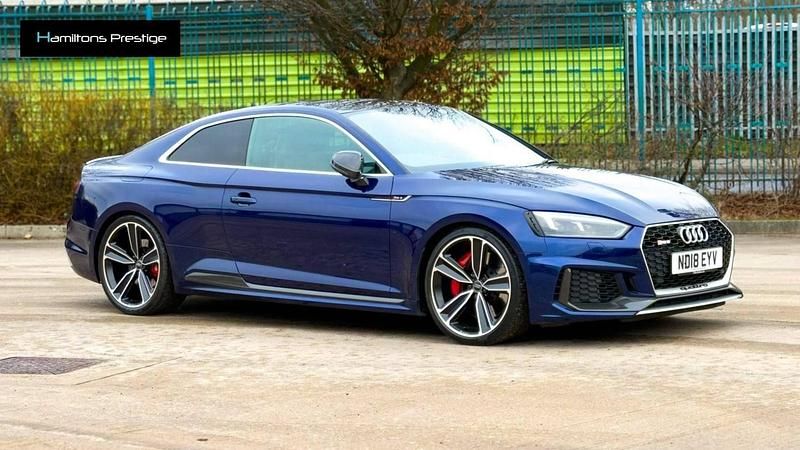 Used Audi RS5 Comfort 450 HP (330 kW) 2018 Blue Coupe