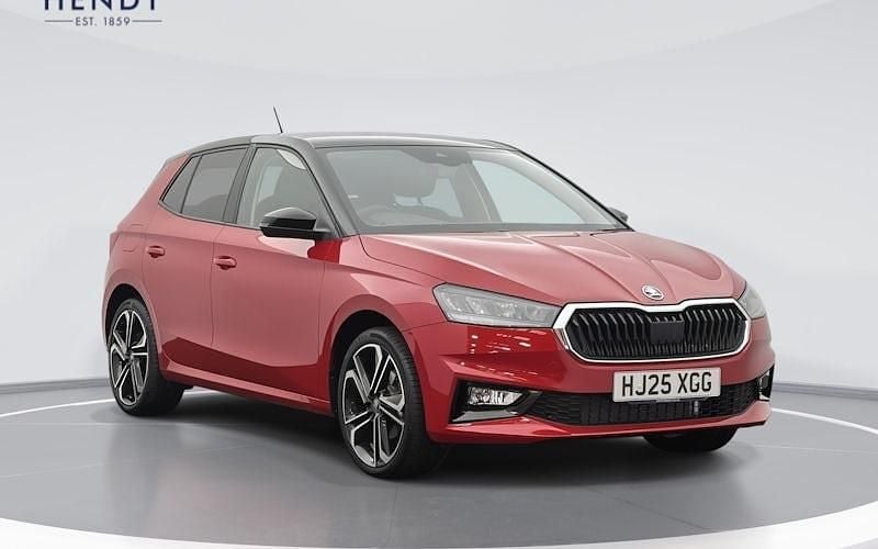 Velvet red metallic black magic pearl effect New 2025 Skoda Fabia Design Edition Hatchback | £18,799 (Fair price) - Image 1/4