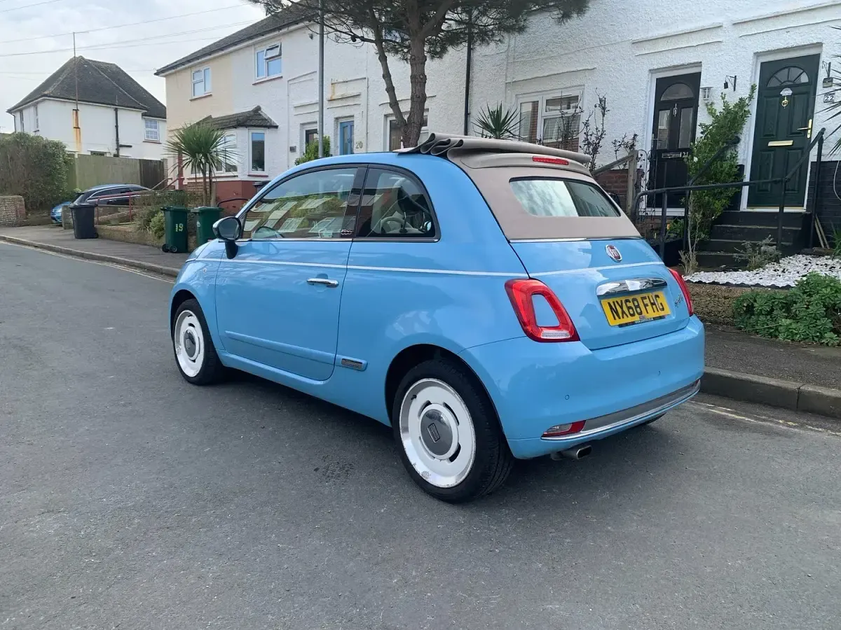 Used Fiat 500C S 69 HP (50 kW) 2018 Blue Cabriolet