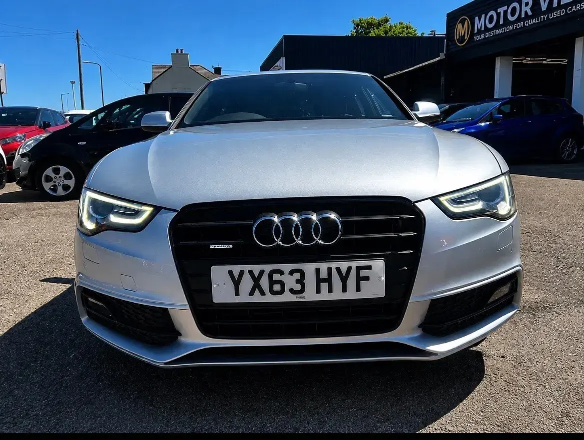 Used Audi A5 Black Edition 225 HP (165 kW) 2013 Silver Coupe