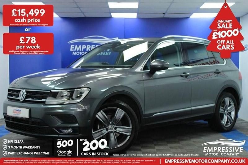 Grey Used 2019 VW Tiguan Match SUV | £15,499 (A bit pricey) - Image 1/4