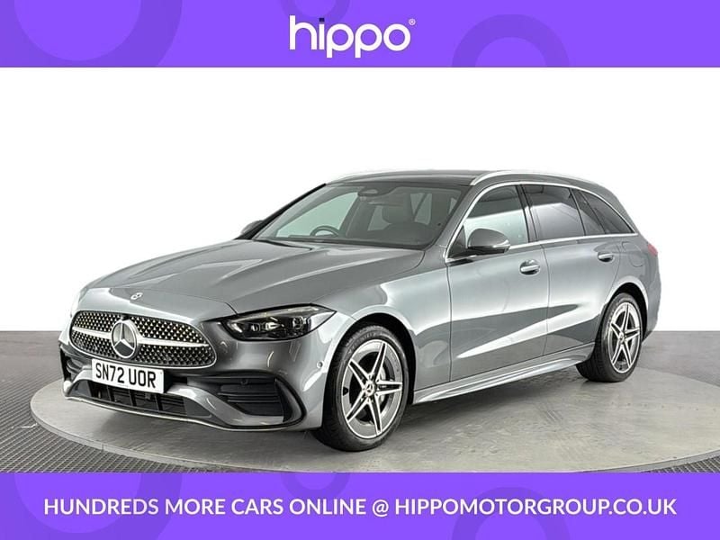 Grey Used 2022 Mercedes C300e AMG Line Premium Plus Estate | £24,540 (Fair price) - Image 1/4