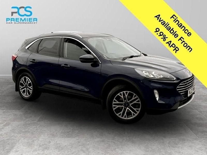 Blazer blue (standard paint) Used 2021 Ford Kuga Titanium SUV | £10,895 (Fair price) - Image 1/3
