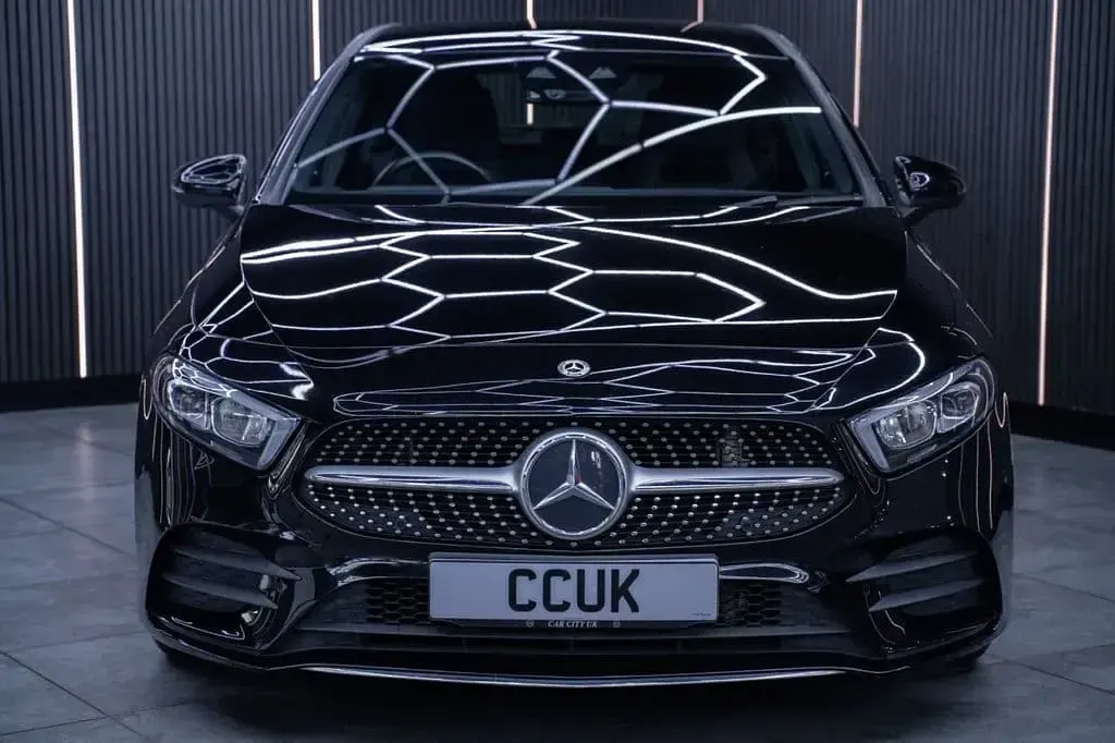 Used Mercedes A200 AMG line 163 HP (119 kW) 2018 Black Hatchback