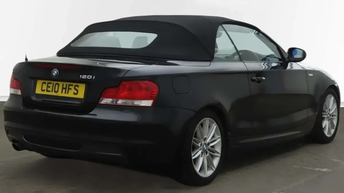 Used BMW 120 Cabriolet M Sport 2010 Black Cabriolet