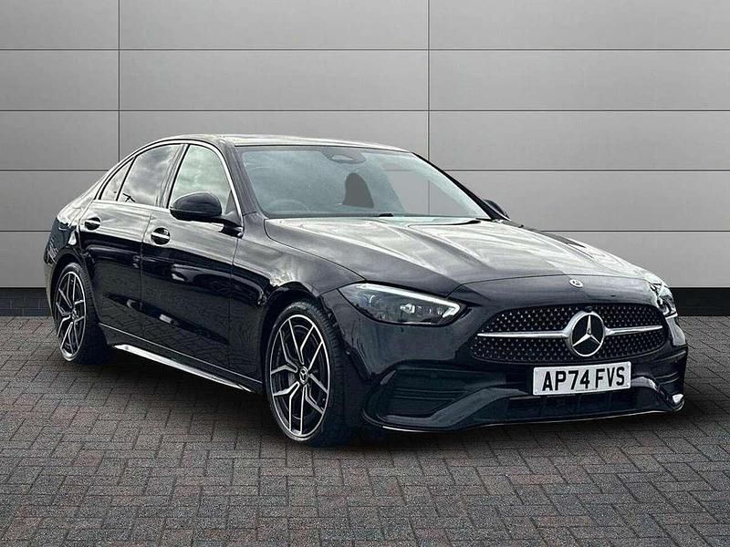 Black Used 2025 Mercedes C200 AMG Line Premium Sedan | £35,650 (Expensive) - Image 1/4