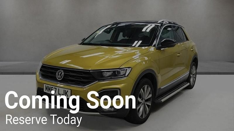 Used VW T-Roc Design 115 HP (84 kW) 2018 Yellow SUV
