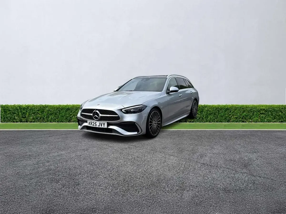 Used Mercedes C300e AMG Line Premium Plus 2025 Silver Estate