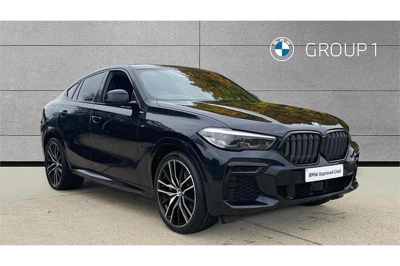 Carbon black Used 2023 BMW X6 M Sport SUV | £51,991 (Fair price) - Image 1/4