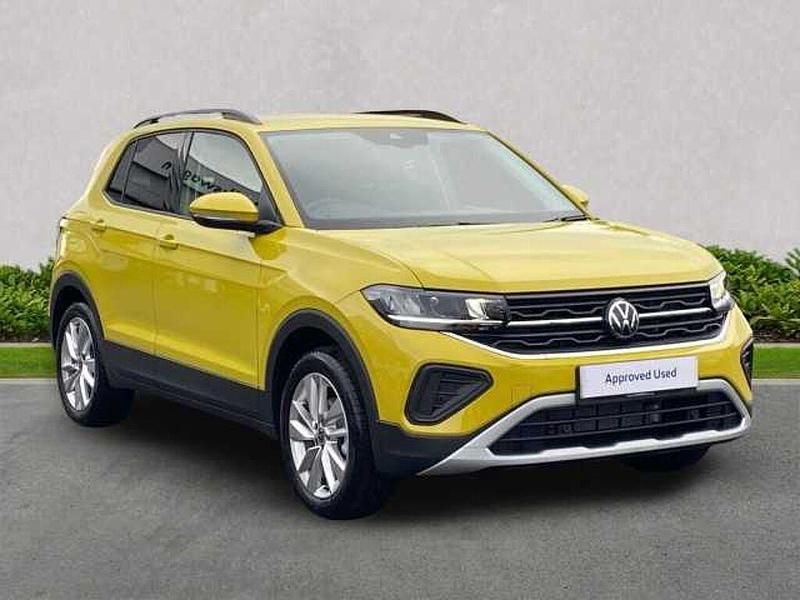 Yellow New 2025 VW T-Cross Match SUV | £22,768 (A bit pricey) - Image 1/4