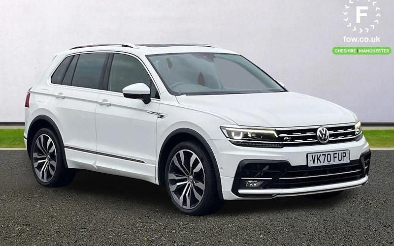 White Used 2020 VW Tiguan R-line SUV | £23,199 (Good price) - Image 1/3