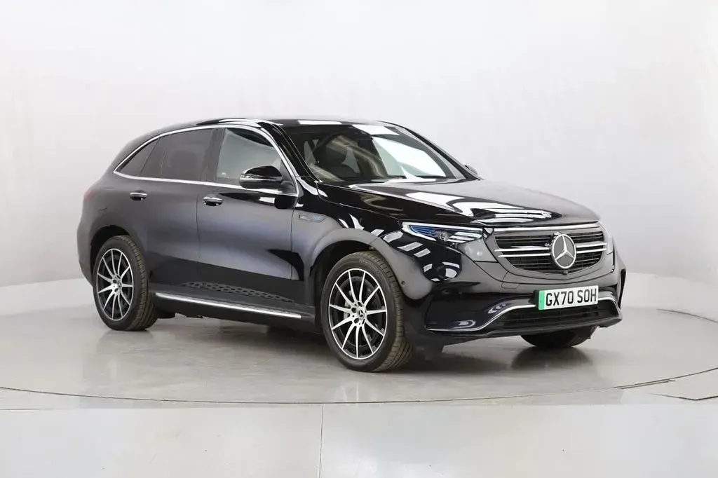 Used Mercedes EQC400 AMG line 300 kW (408 HP) 2020 Black SUV