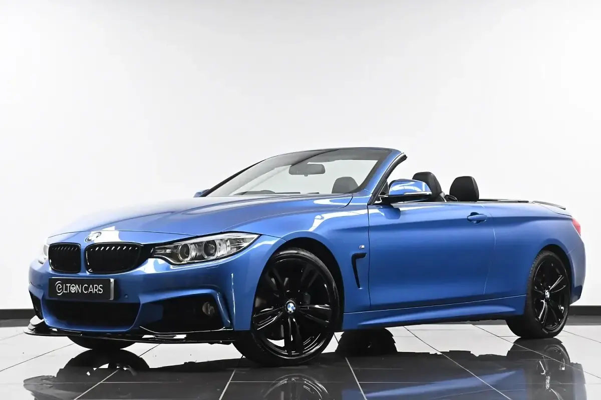Used BMW 420 Cabriolet M Sport 190 HP (139 kW) 2015 Blue Cabriolet