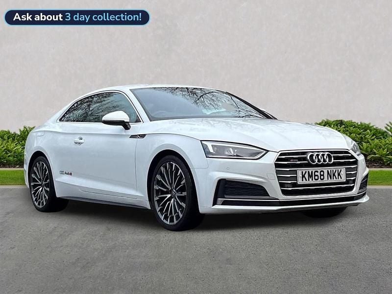 White Used 2018 Audi A5 S-Line Coupe | £14,499 (Fair price) - Image 1/4