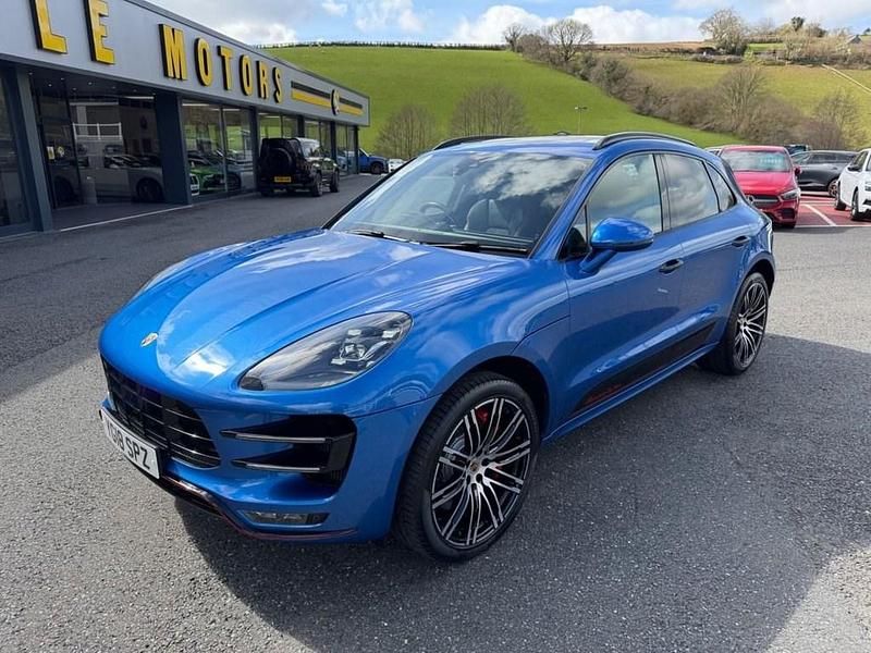 Used Porsche Macan Turbo Performance Package 440 HP (323 kW) 2018 Blue SUV