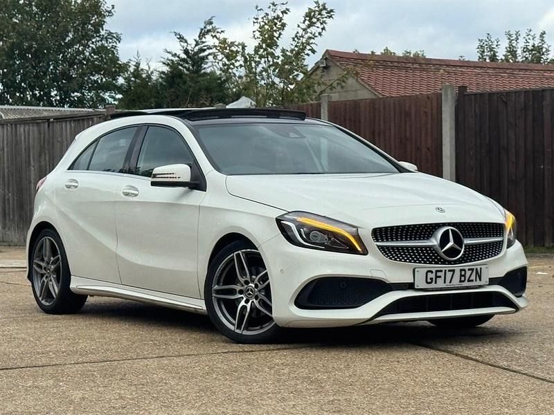 White Used 2017 Mercedes A180 AMG Line Premium Plus Hatchback | £11,995 (Fair price) - Image 1/4
