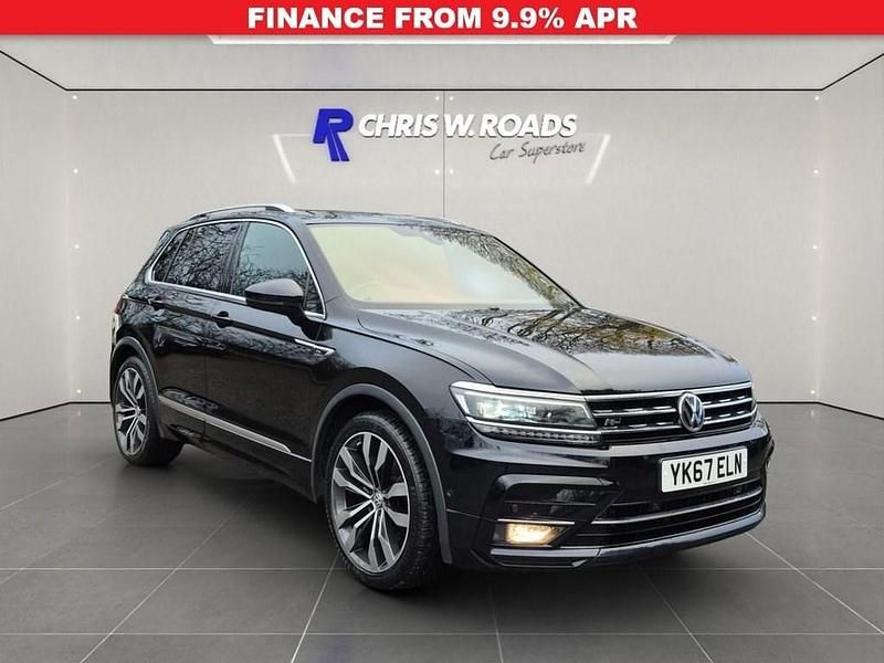 Black Used 2017 VW Tiguan R-line SUV | £17,500 (Fair price) - Image 1/3