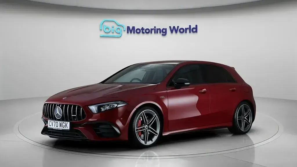 Second-hand Mercedes A45 AMG AMG 421 CP (309 kW) 2021 Roșu Hatchback
