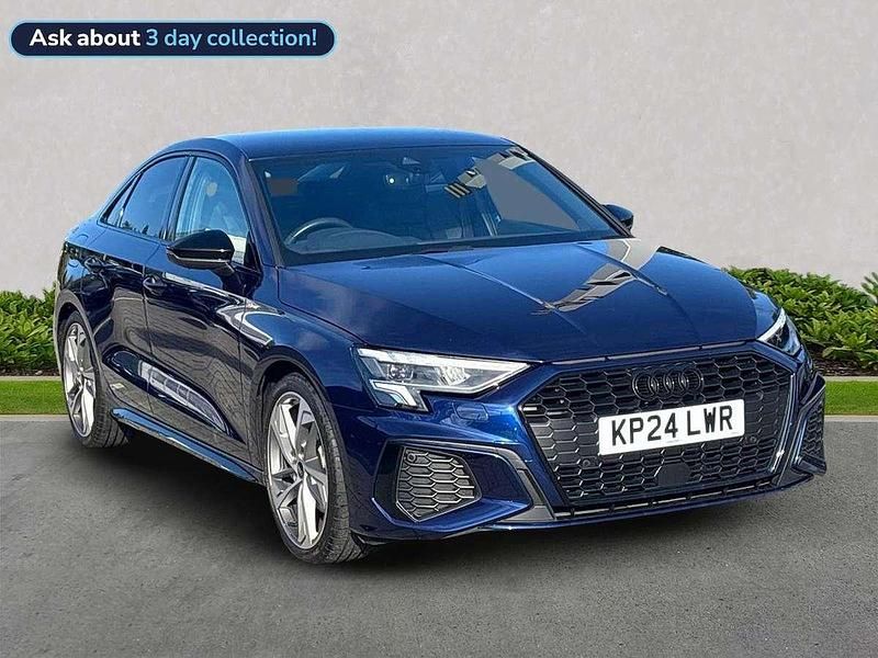 Blue Used 2024 Audi A3 Black Edition Sedan | £27,925 (A bit pricey) - Image 1/4