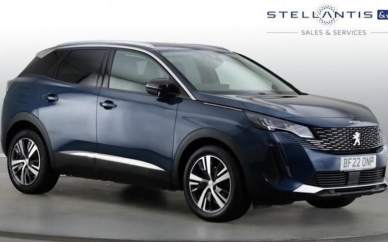 Blue Used 2022 Peugeot 3008 Allure Premium Estate | £14,530 (Fair price) - Image 1/3