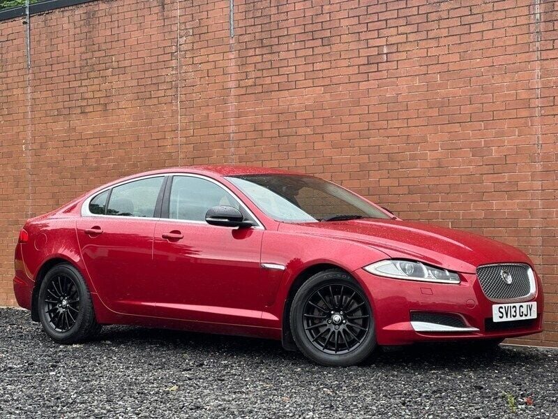 Red Used 2013 Jaguar XF Premium Luxury Sedan | £5,991 (Fair price) - Image 1/4