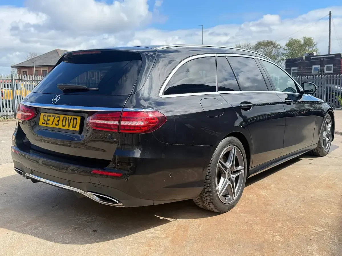 Used Mercedes E220 AMG line 2023 Black Estate