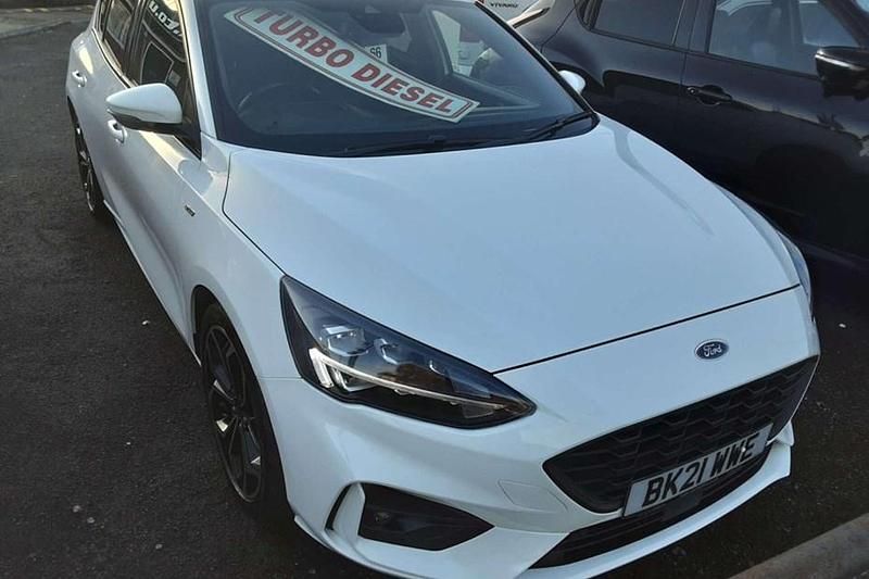 White Used 2021 Ford Focus ST-Line X Hatchback | £9,771 (Fair price) - Image 1/1