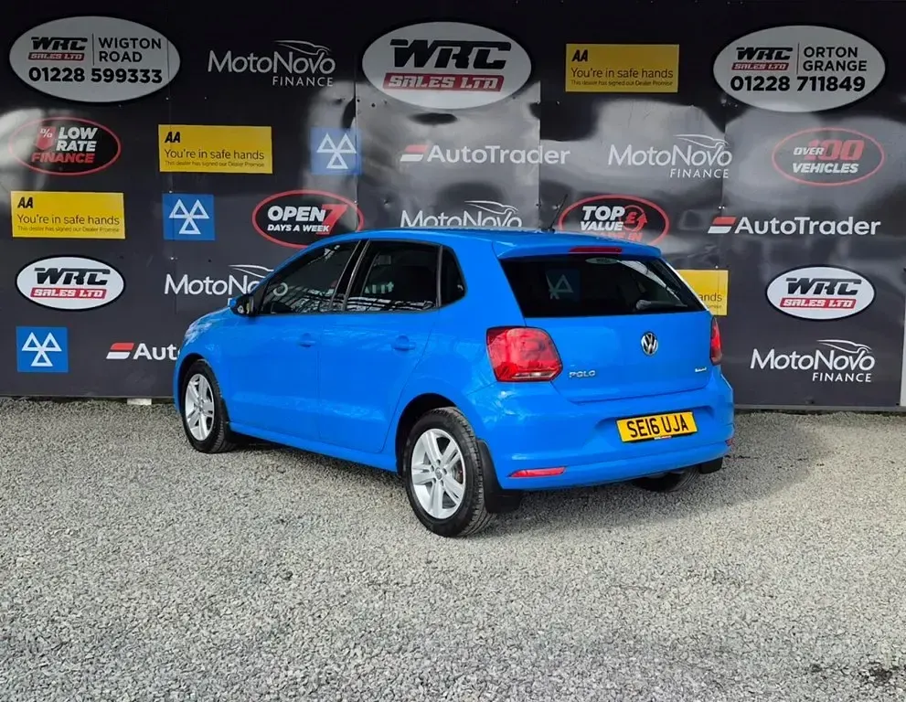 Used VW Polo Match 60 HP (44 kW) 2016 Blue Hatchback