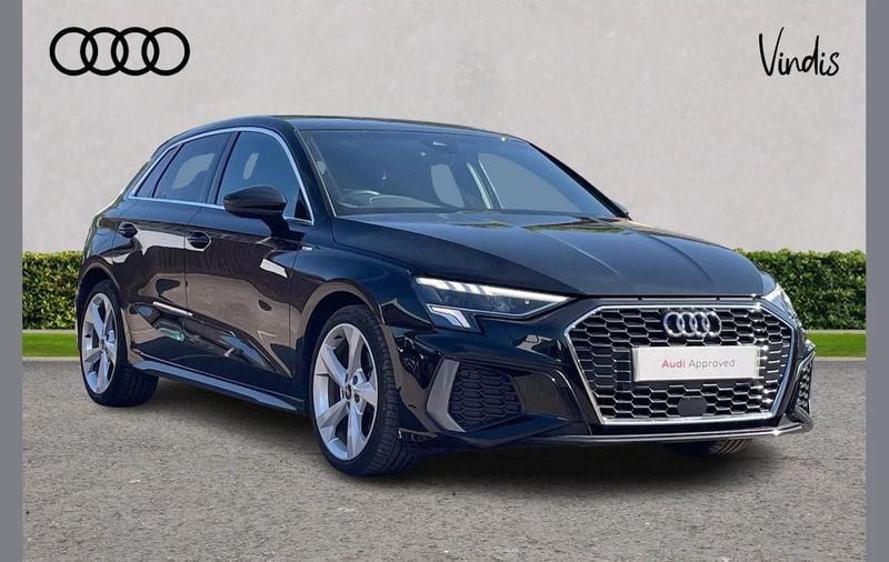 Black Used 2022 Audi A3 S-Line Hatchback | £24,700 (Fair price) - Image 1/4