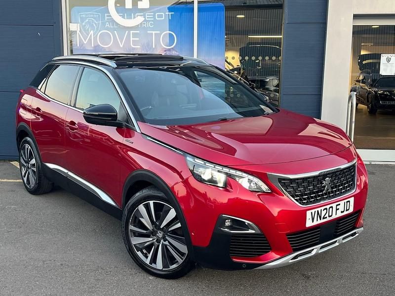Red Used 2020 Peugeot 3008 Premium Hatchback | £14,195 (Fair price) - Image 1/4