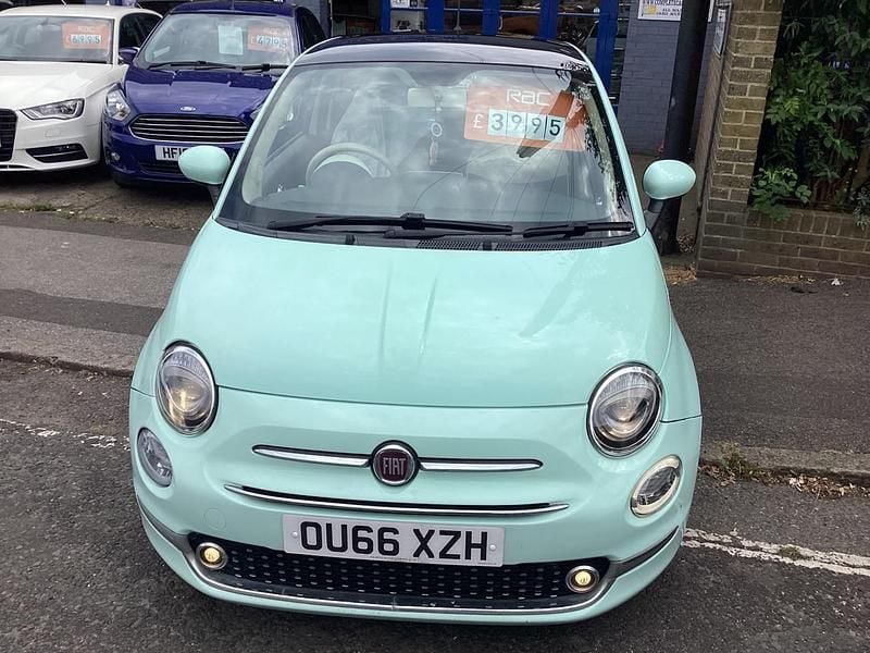 Green Used 2015 Fiat 500 Lounge Hatchback | £3,495 (Super price) - Image 1/4