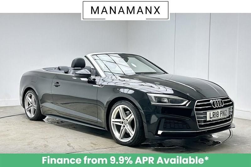 Black Used 2018 Audi A5 Cabriolet S-Line Cabriolet | £13,960 (Fair price) - Image 1/4